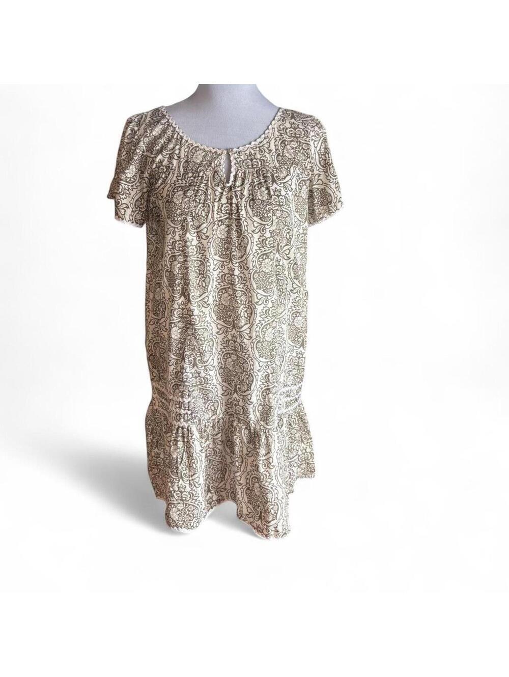 White Rice cotton Boho dress size S